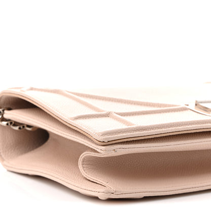 Christian Dior Grained Calfskin Medium Diorama Flap Bag Nude 9 of 11