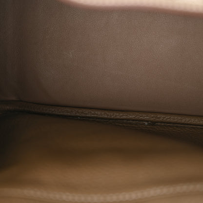 Hermes Taurillon Clemence Lindy 26 Etoupe 12 of 12