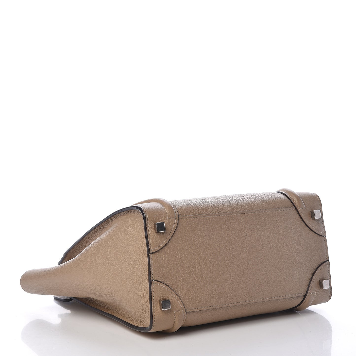 Drummed Calfskin Micro Luggage Dune