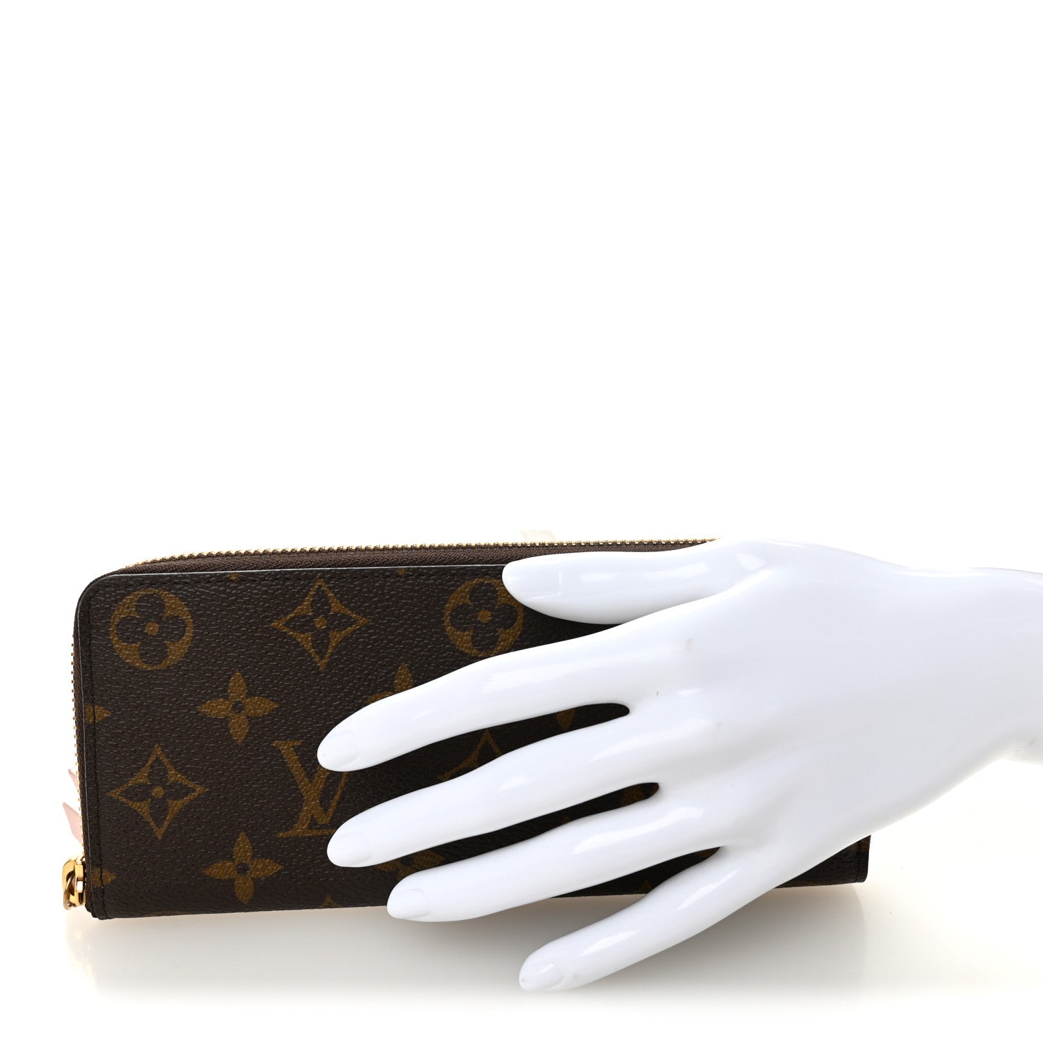 Louis Vuitton Monogram Clemence Wallet Rose Ballerine 2 of 7