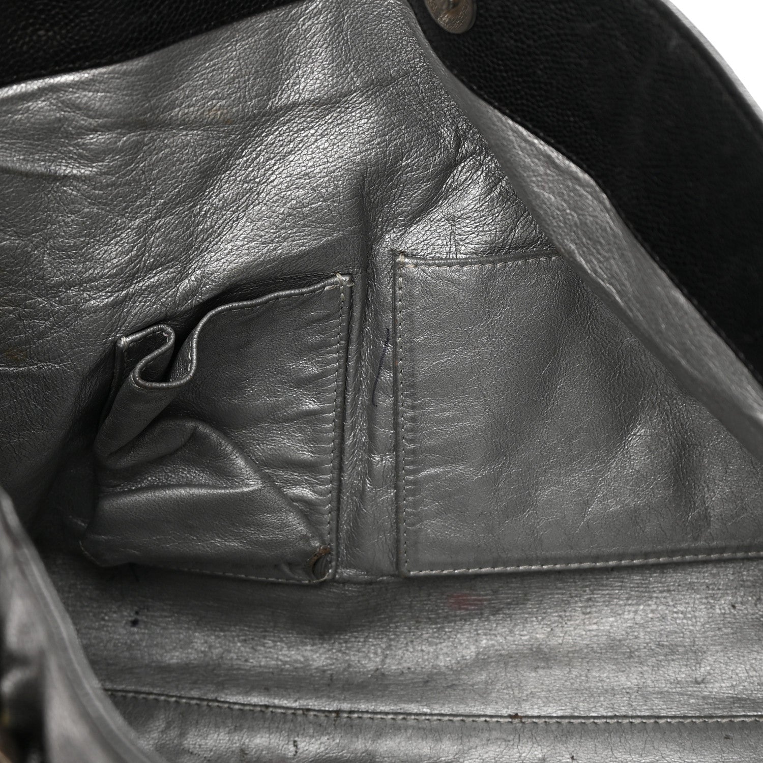 Chanel Glazed Calfskin East West Modern Chain Tote Black 13 of 22