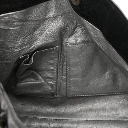 Chanel Glazed Calfskin East West Modern Chain Tote Black 13 of 22