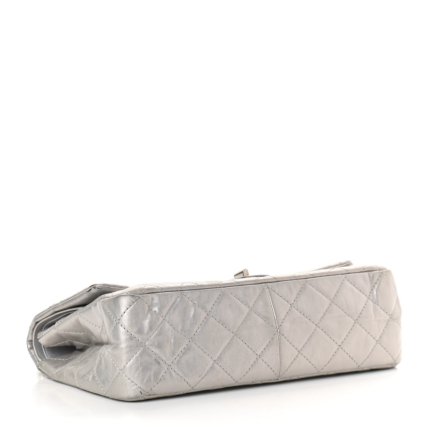 Chanel Metallic Aged Calfskin Quilted 2.55 Reissue 227 Flap Silver 3 of 10