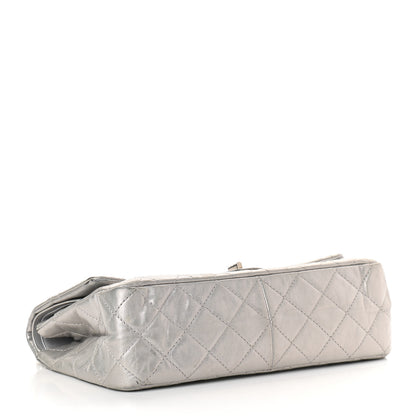 Chanel Metallic Aged Calfskin Quilted 2.55 Reissue 227 Flap Silver 3 of 10