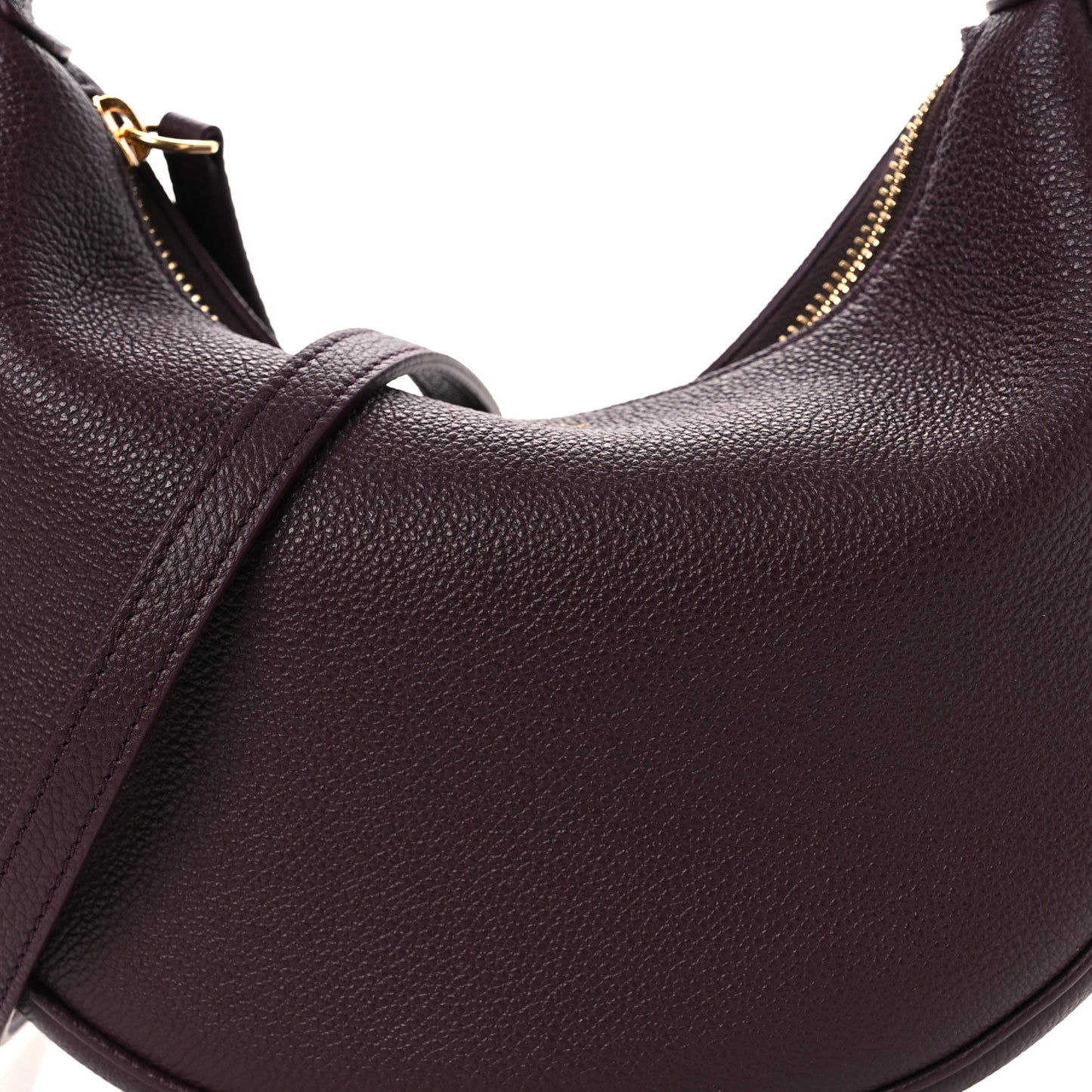 Supple Grained Calfskin Teen Lulu Shoulder Bag Deep Burgundy