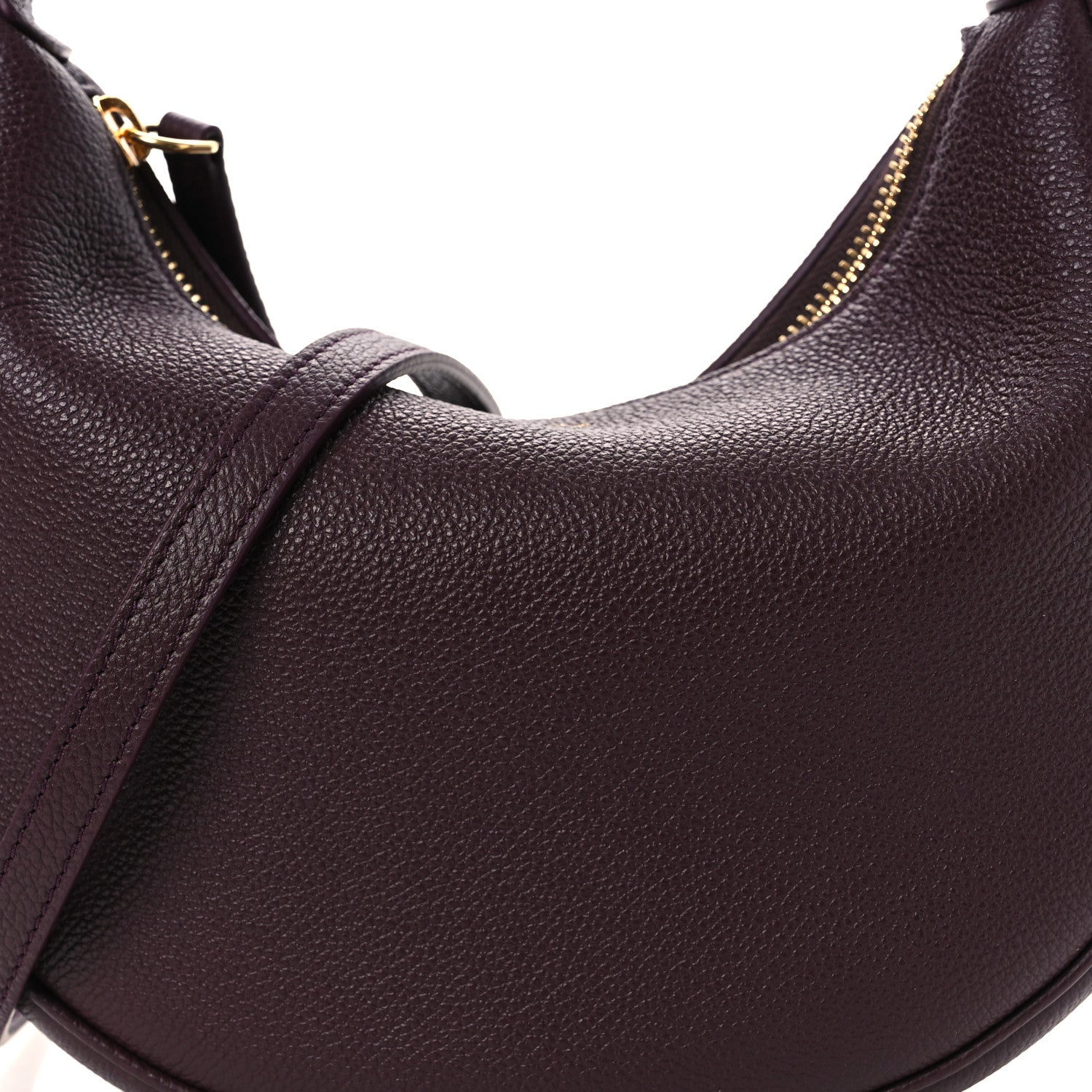 Celine Supple Grained Calfskin Teen Lulu Shoulder Bag Deep Burgundy 9 of 13