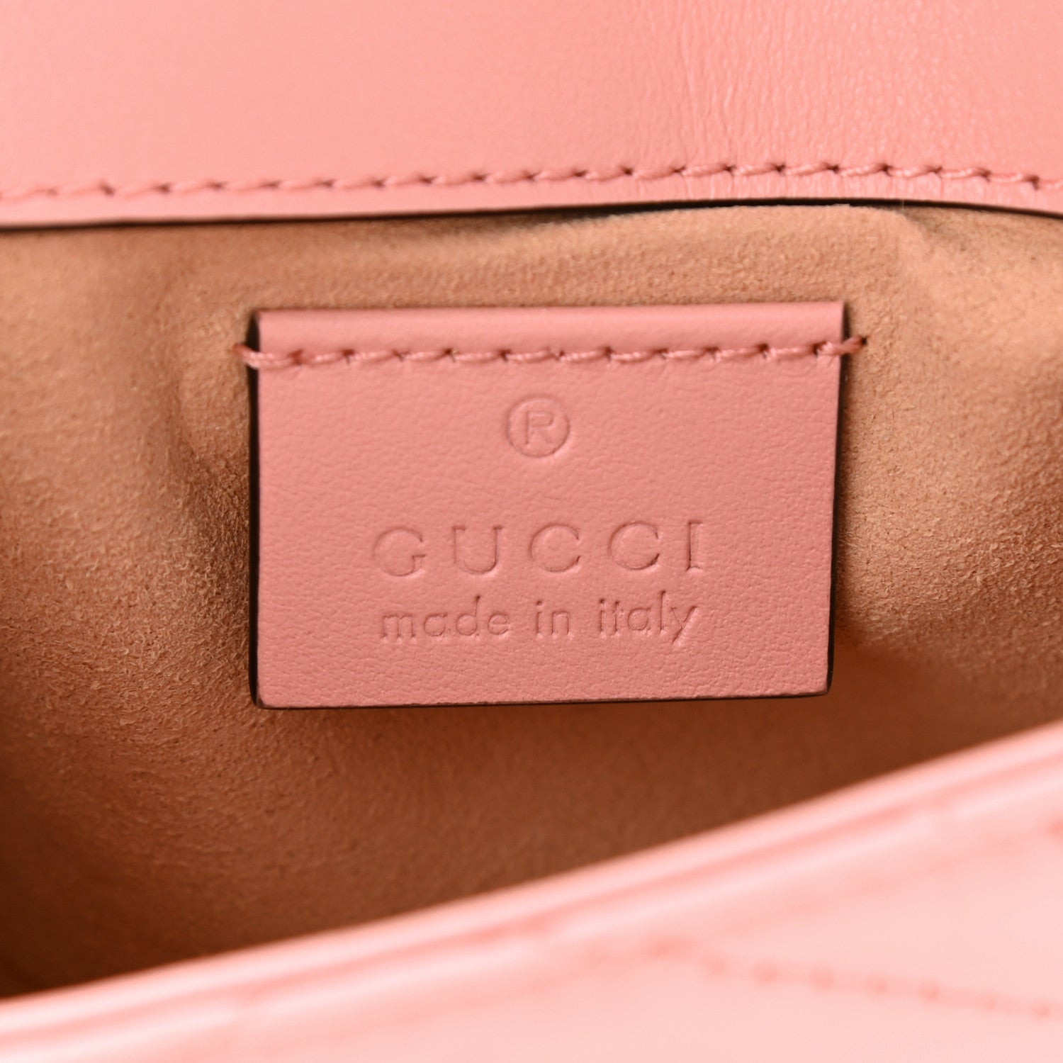 Gucci Calfskin Matelasse Super Mini GG Marmont Shoulder Bag Wild Rose 6 of 10