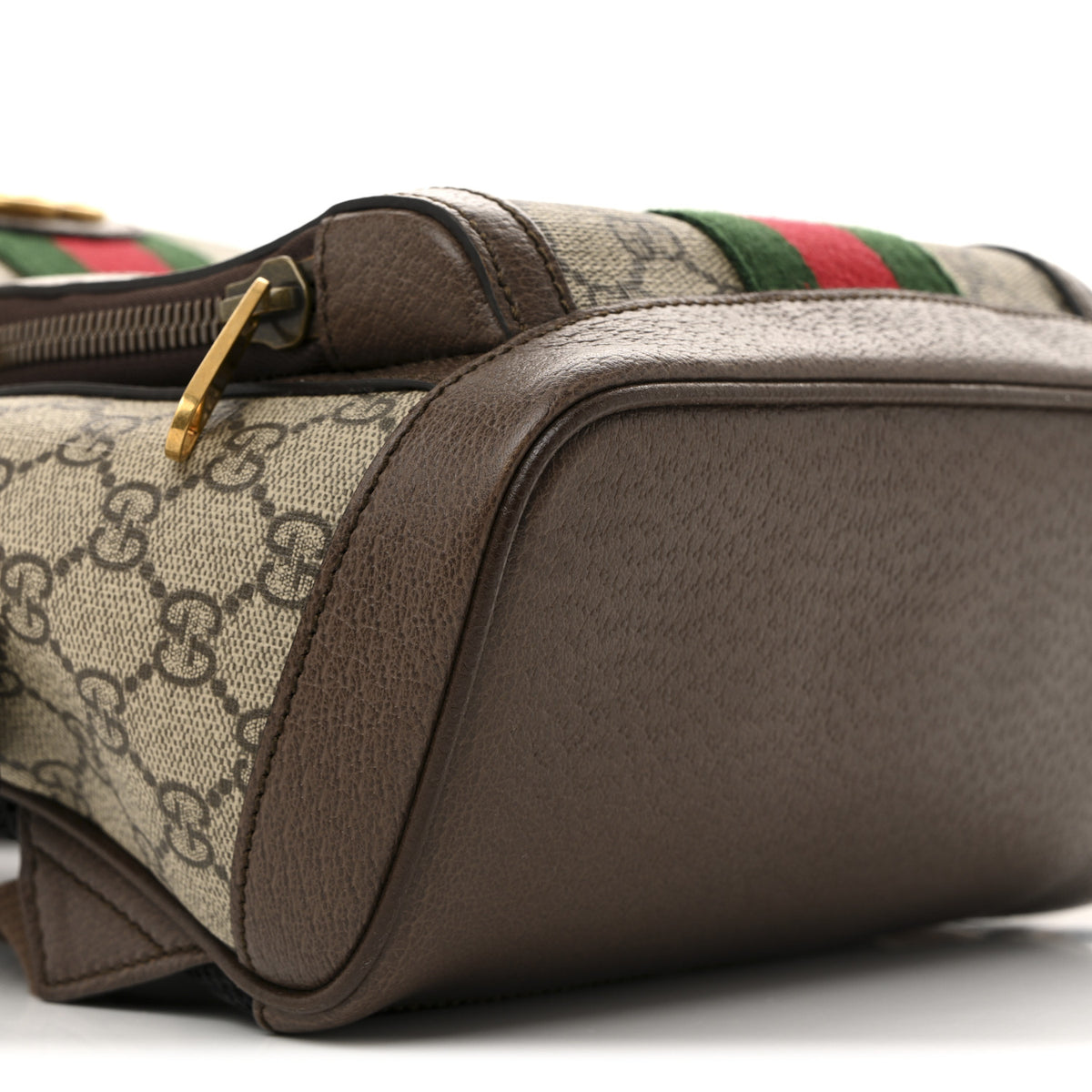 GG Supreme Monogram Calfskin Web Small Ophidia Day Backpack Beige Ebony Gucci GG Supreme Monogram Textured Dollar Calfskin Web Small  main image 4