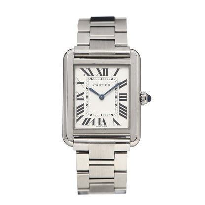 Cartier Stainless Steel 24mm Tank Solo Quartz Watch 1 of 8