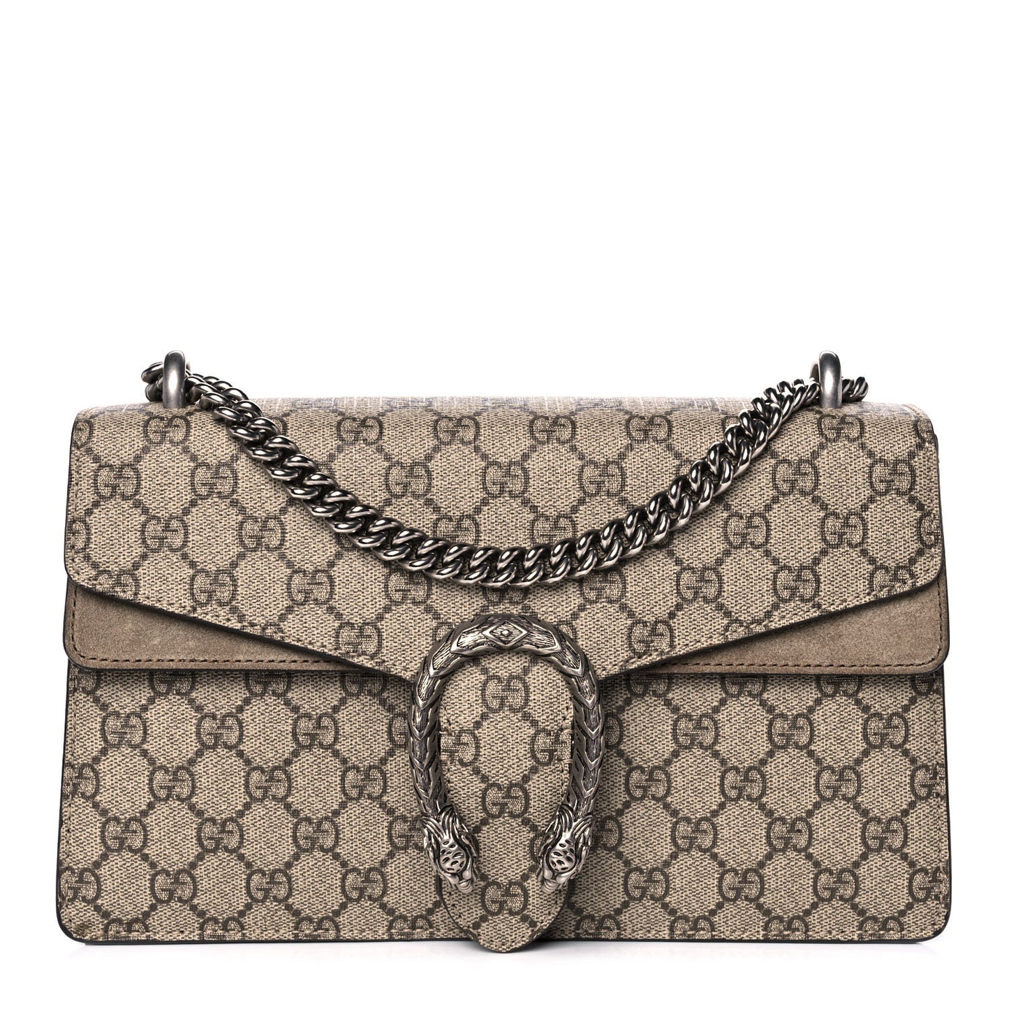 GG Supreme Monogram Small Dionysus Shoulder Bag Taupe
