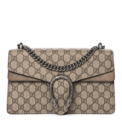 Gucci GG Supreme Monogram Small Dionysus Shoulder Bag Taupe 1 of 12