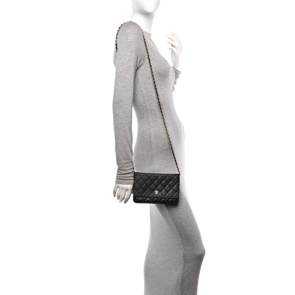 Chanel Caviar Quilted Wallet On Chain WOC Black 2 of 18