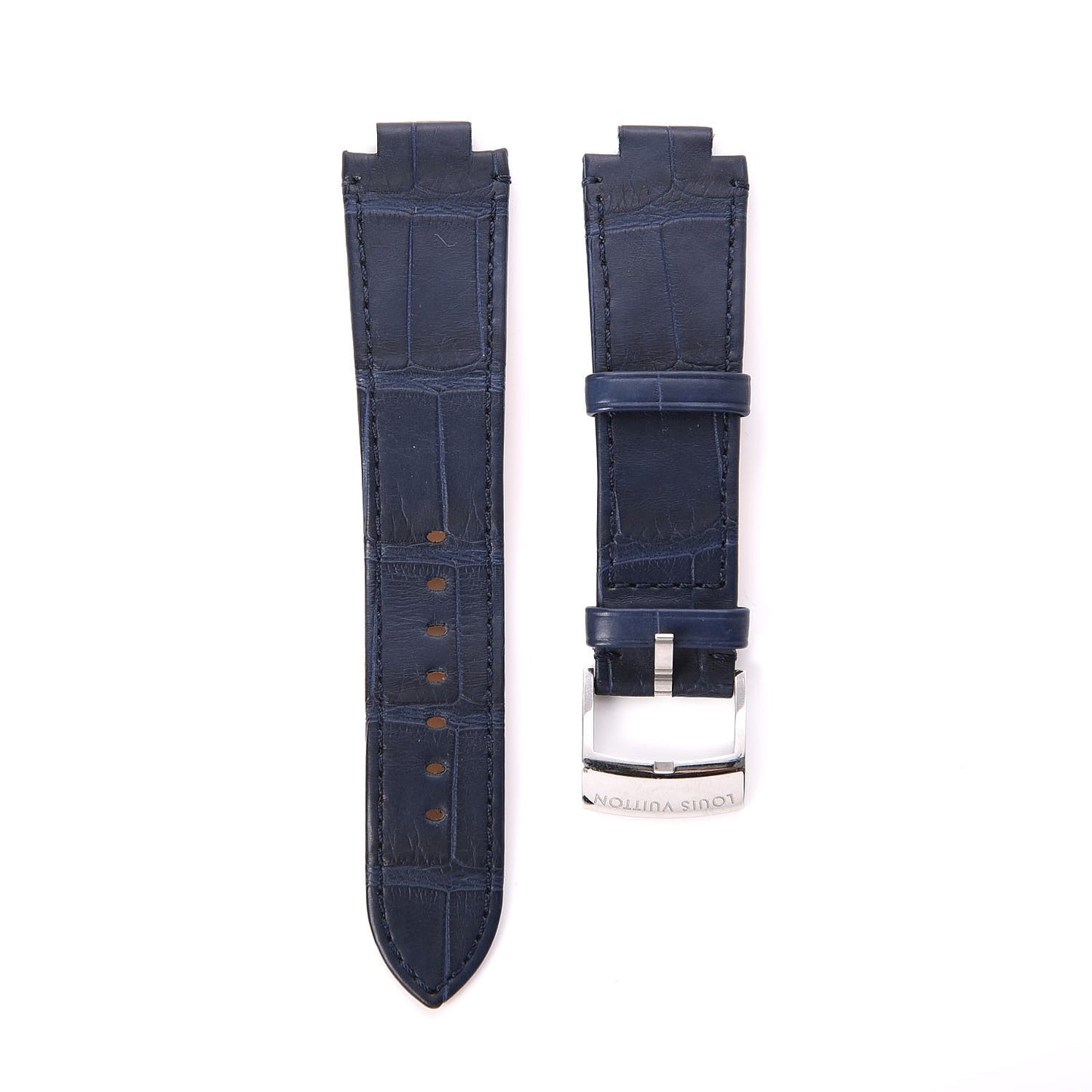 Alligator Tambour Watch Strap Marine