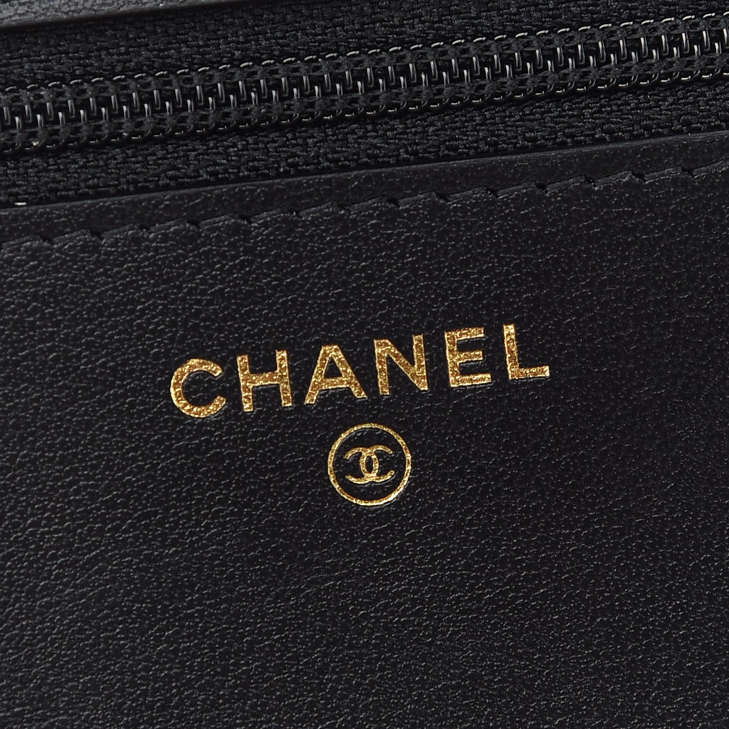 Chanel Goatskin Quilted Chanel 19 Wallet On Chain WOC Black 6 of 10