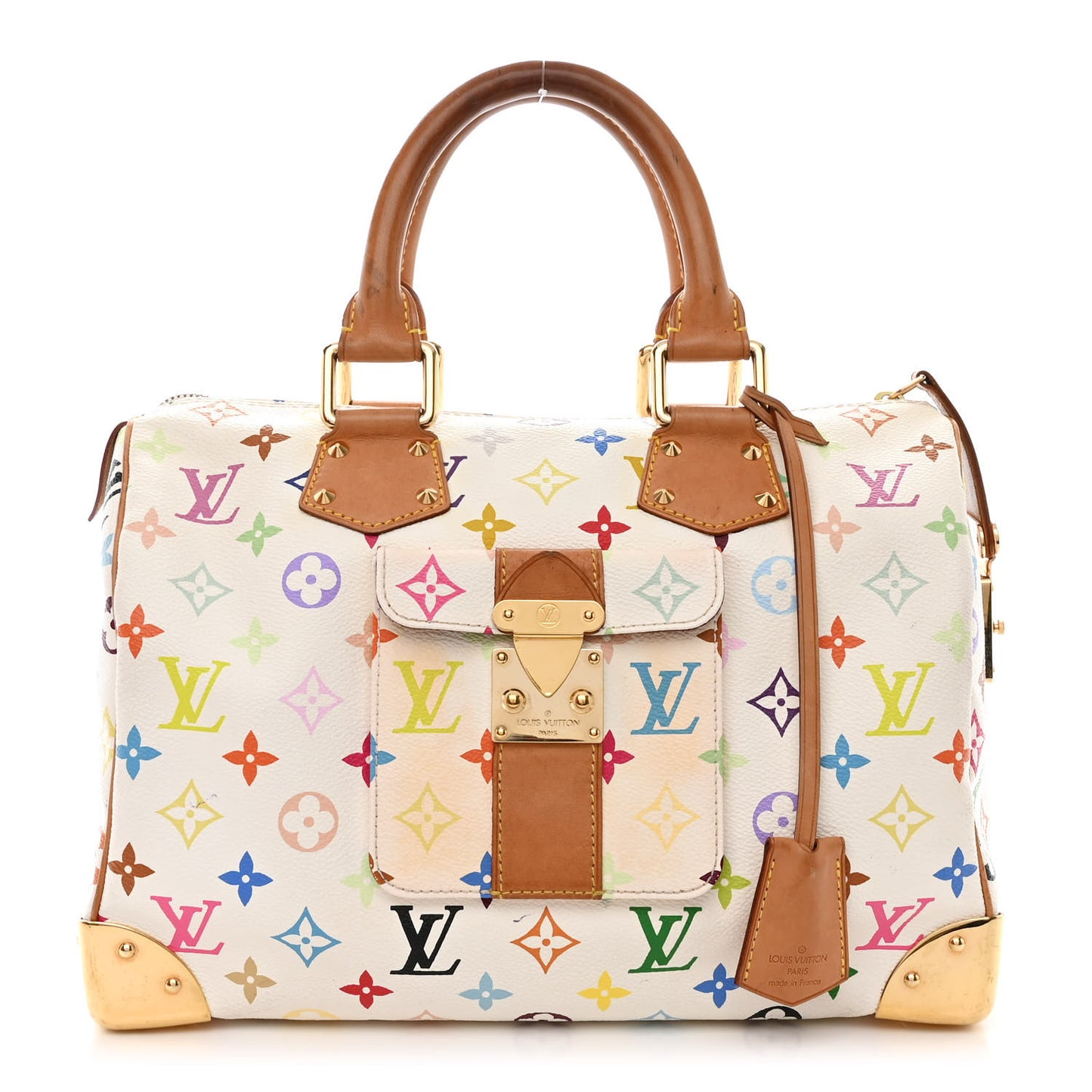 Monogram Multicolor Speedy 30 White