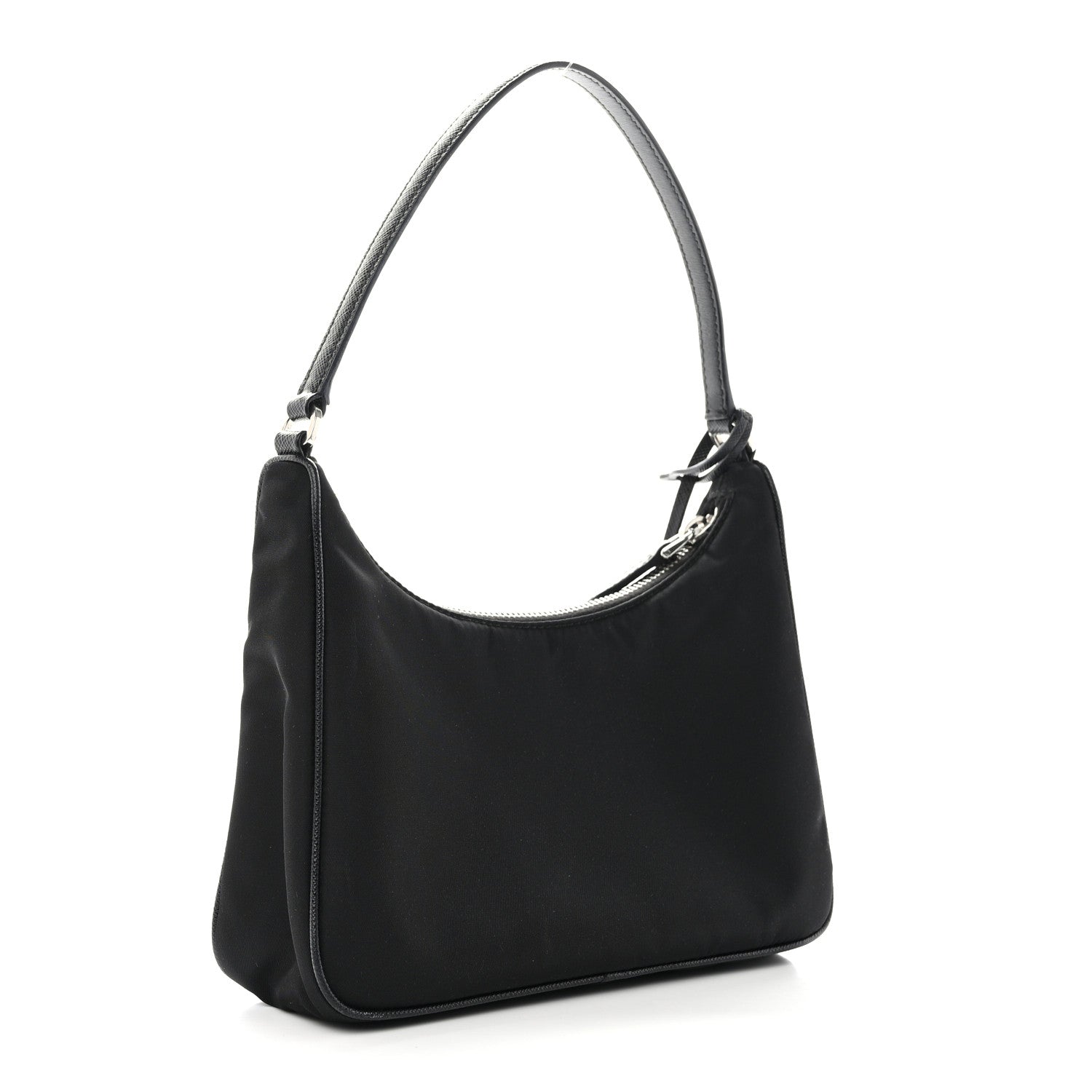 Prada Tessuto Nylon Saffiano Mini Re-Edition 2005 Bag Black 3 of 11