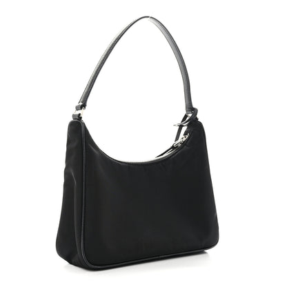 Prada Tessuto Nylon Saffiano Mini Re-Edition 2005 Bag Black 3 of 11