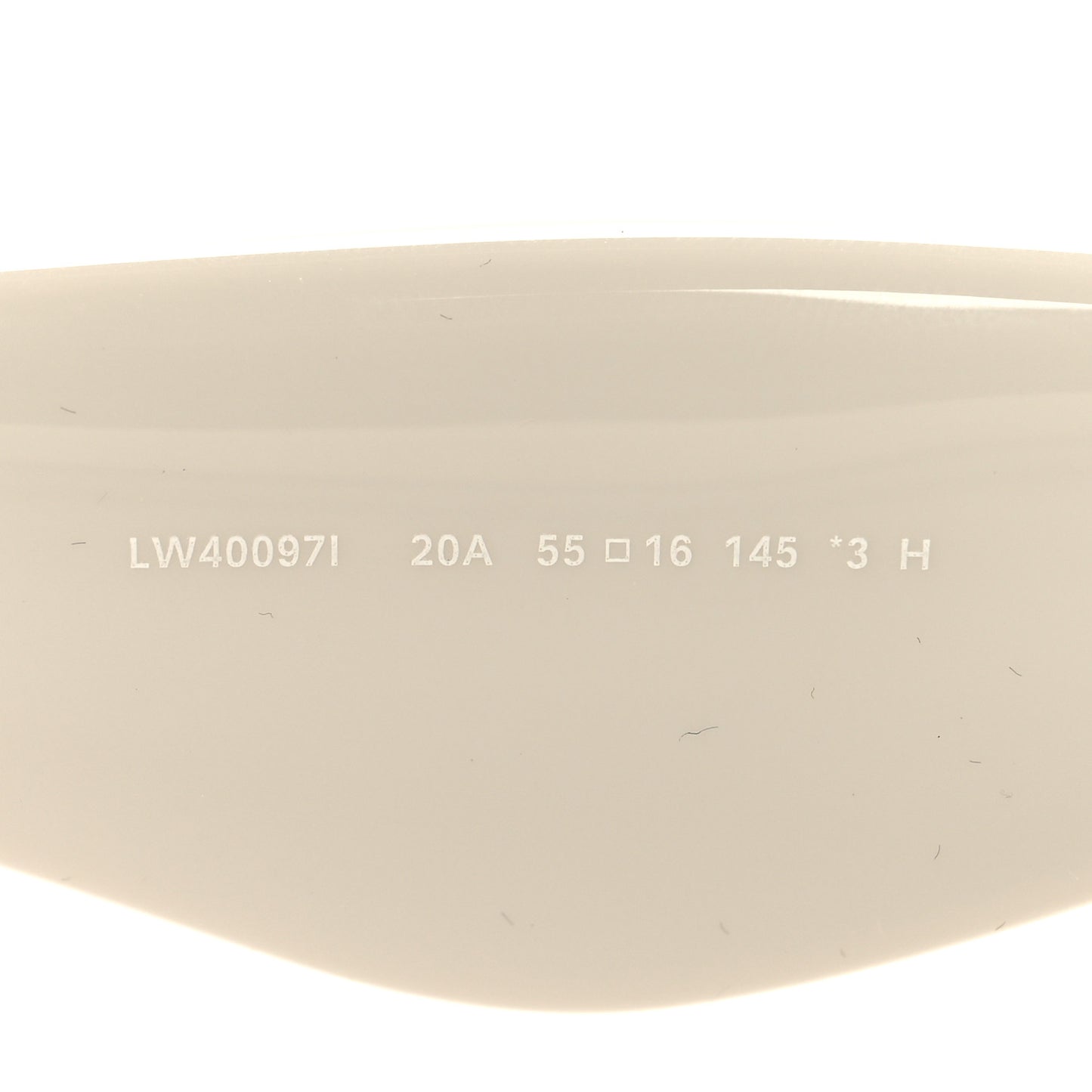Acetate Inflated Cat-Eye Sunglasses LW40097I White