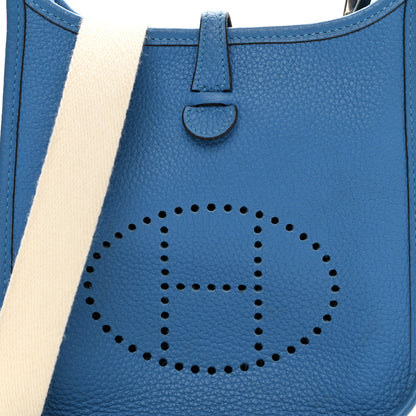 Hermes Taurillon Clemence Amazone Evelyne TPM Mykonos Blanc 8 of 10