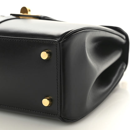 Celine Satinated Calfskin Small 16 Top Handle Bag Black 10 of 10