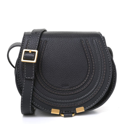 Chloe Calfskin Mini Marcie Round Crossbody Bag Black 1 of 4