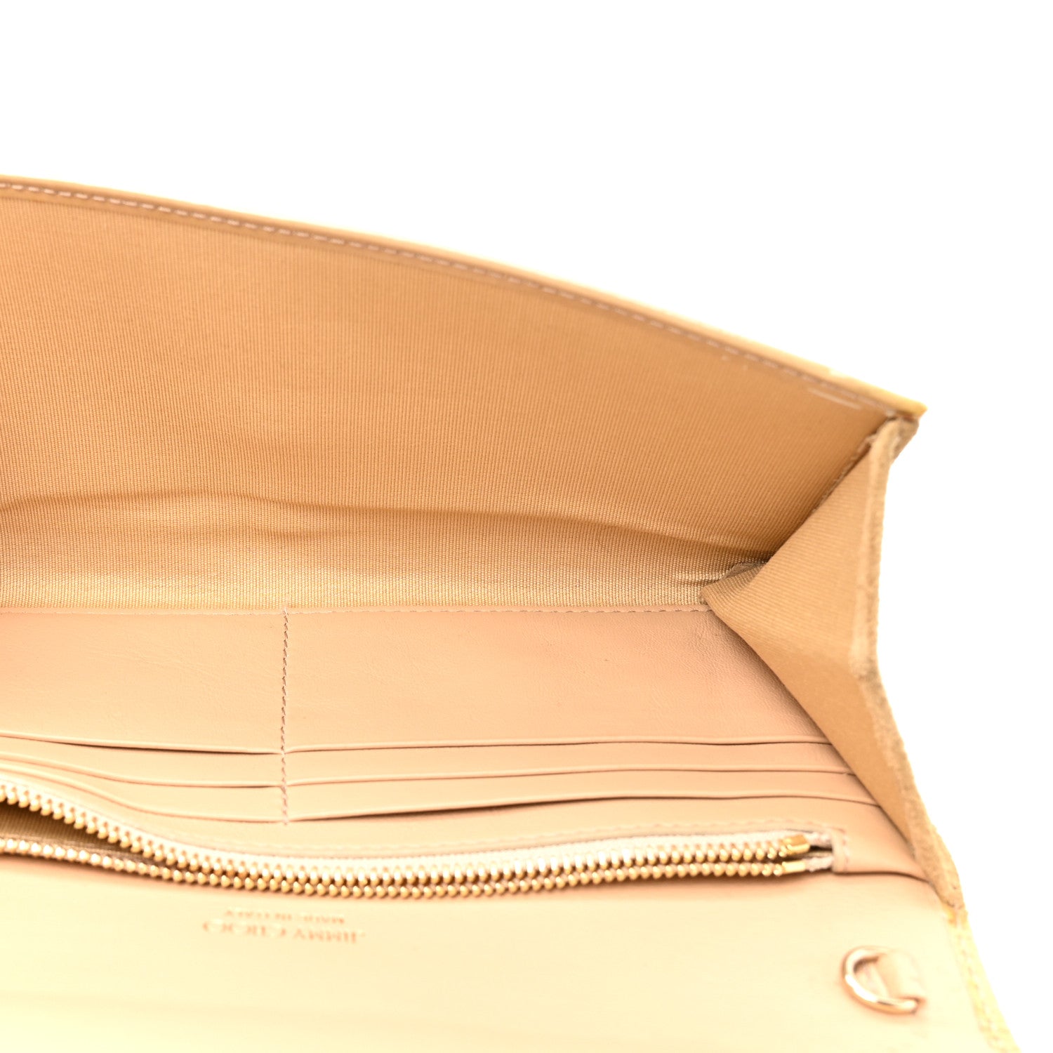 Jimmy Choo Patent Suede Milla Wallet on Chain Nude 5 of 12