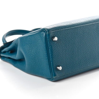 Hermes Fjord Kelly Retourne 28 Cobalt 6 of 10