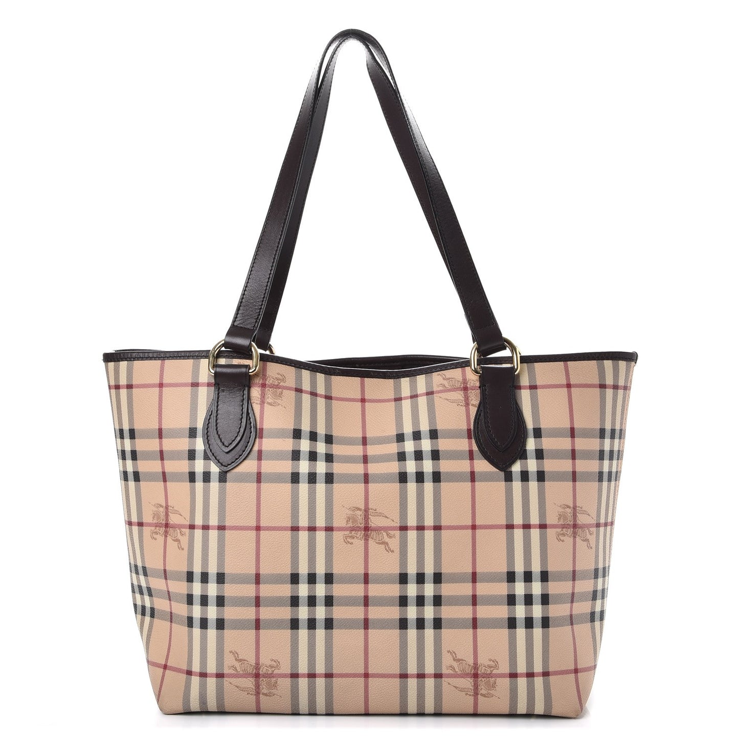 Haymarket Check Large Nick Tote Chocolate