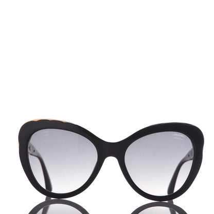Chanel Polarized Bijou Cat Eye Sunglasses 5354 Black 3 of 9