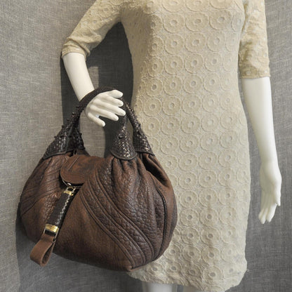 Fendi Nappa Nuvolata Spy Cognac 3 of 12