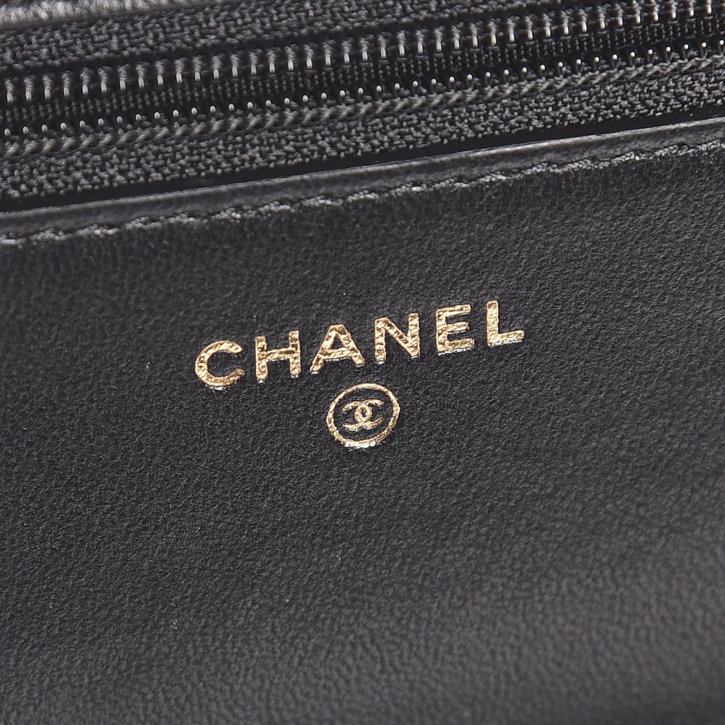 Lambskin Quilted Boy Wallet On Chain WOC Black