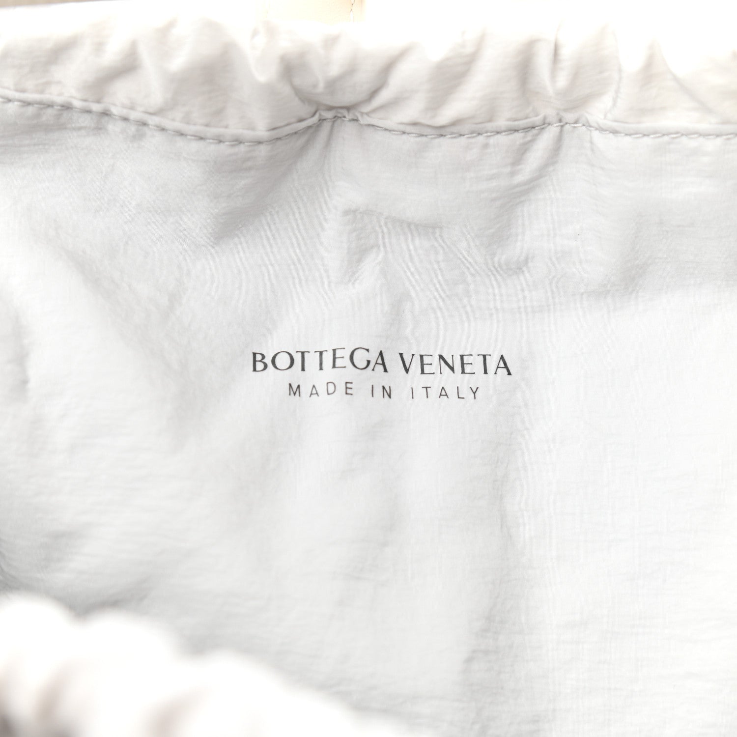 Bottega Veneta French Calfskin Shell Bag White Frost 6 of 8