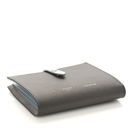 Celine Grained Calfskin Medium Multifunction Strap Wallet Pebble Mineral 4 of 9