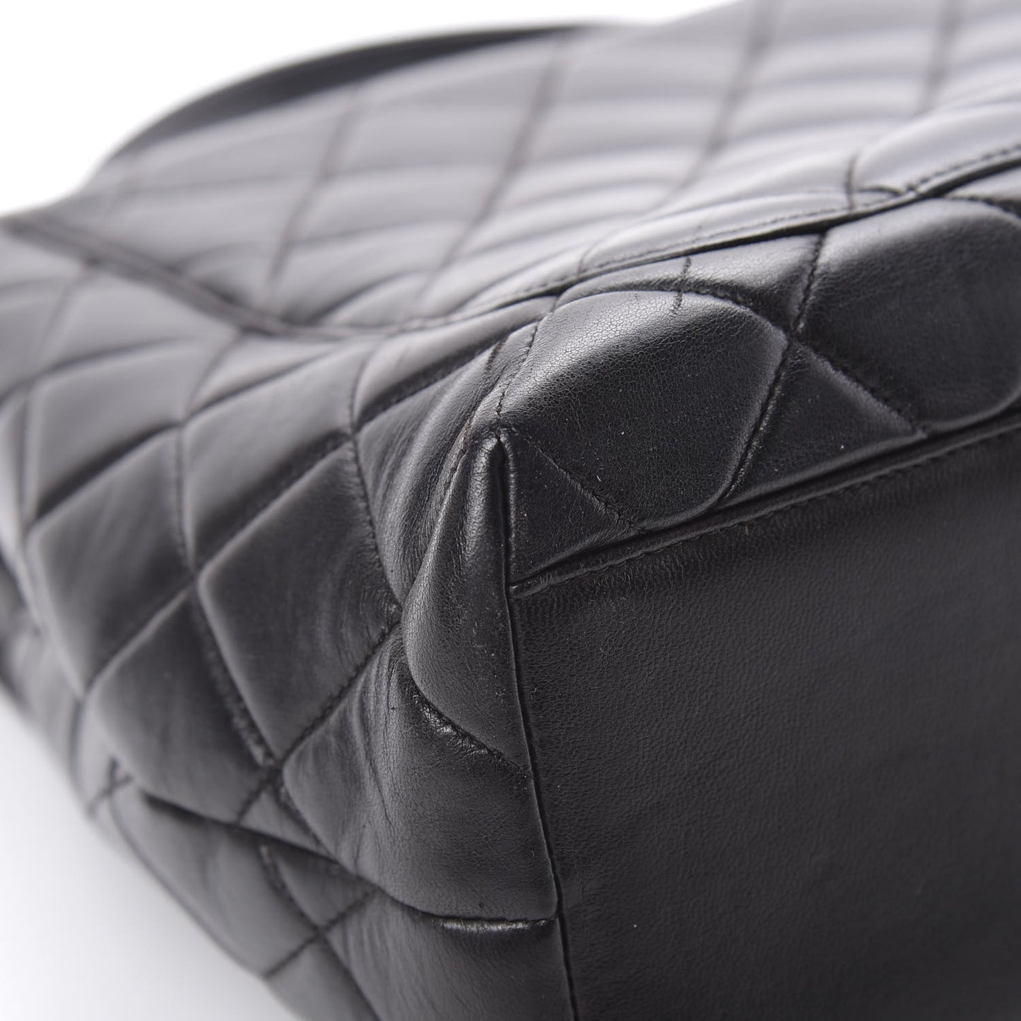 Lambskin Quilted Jumbo Kelly Flap Bag Black