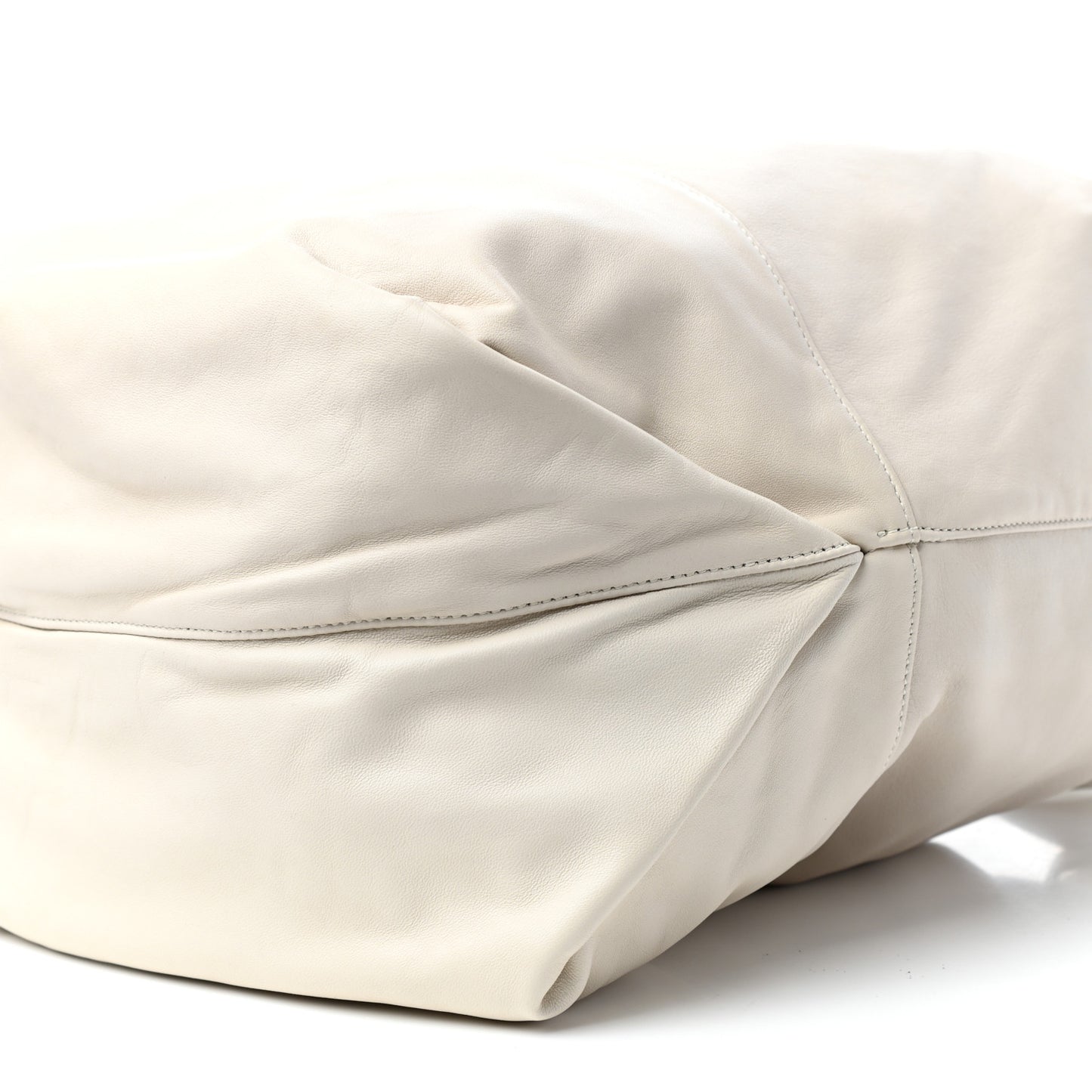 Lambskin West Shopping Bag Crema Soft
