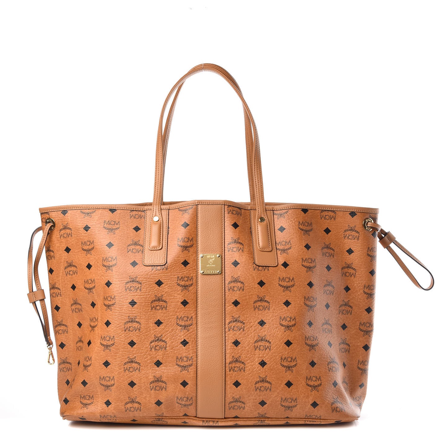 Visetos Large Liz Reversible Shopper Tote Cognac