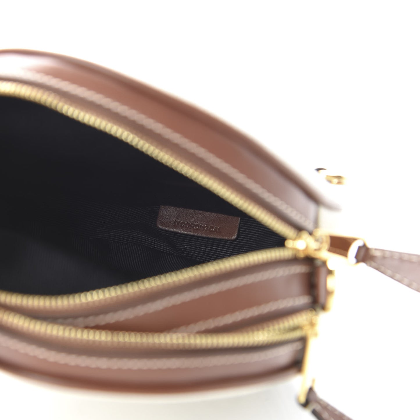 Canvas Calfskin Louise Bag Natural