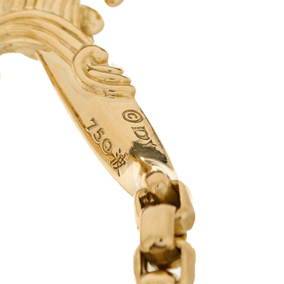 David Yurman 18K Yellow Gold Cognac Diamond Mens Waves Dagger Bracelet 4 of 4