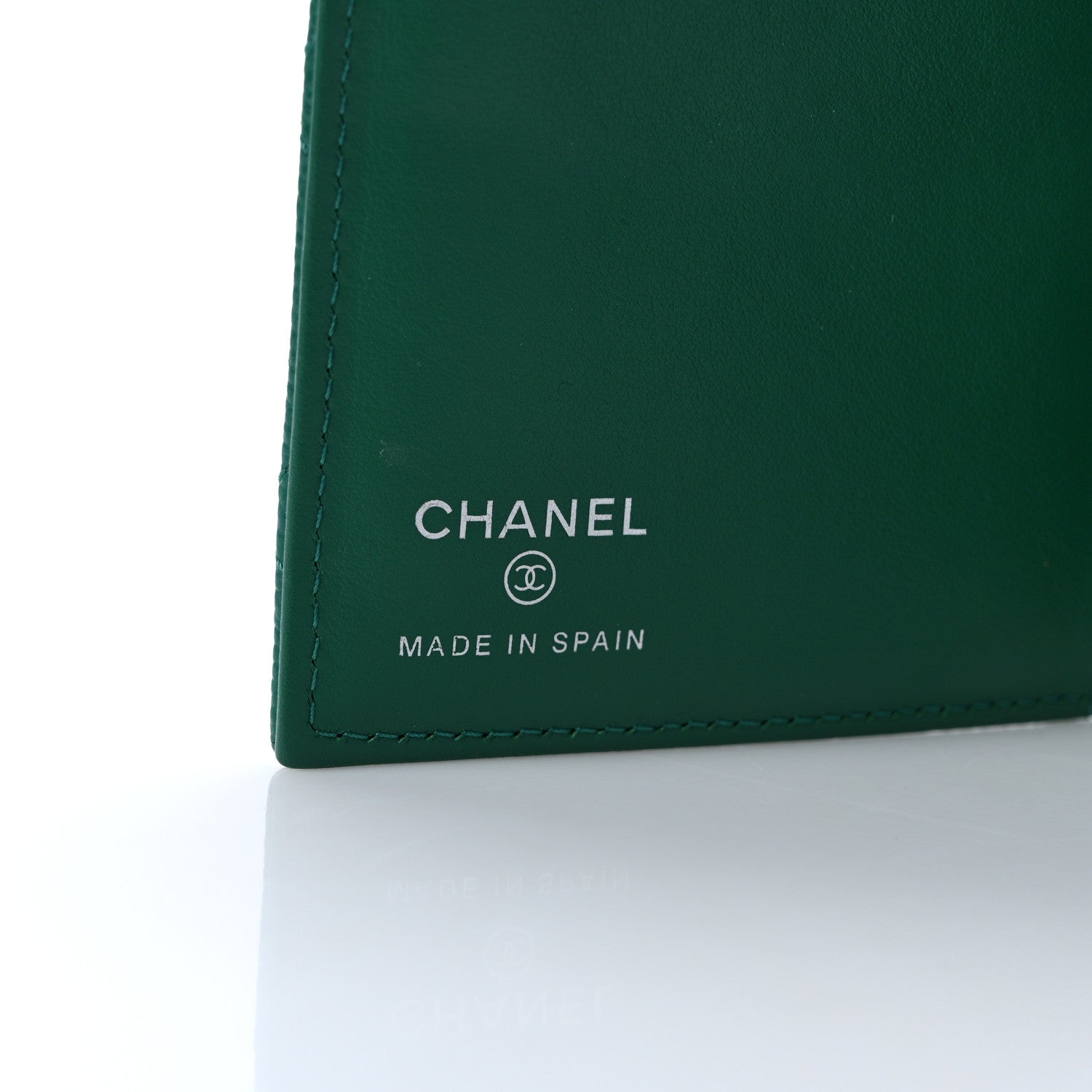 Chanel Caviar Quilted Passport Holder Green 6 of 6