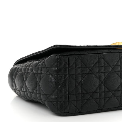 Christian Dior Grained Calfskin Cannage Large Caro Bag Black 9 of 10