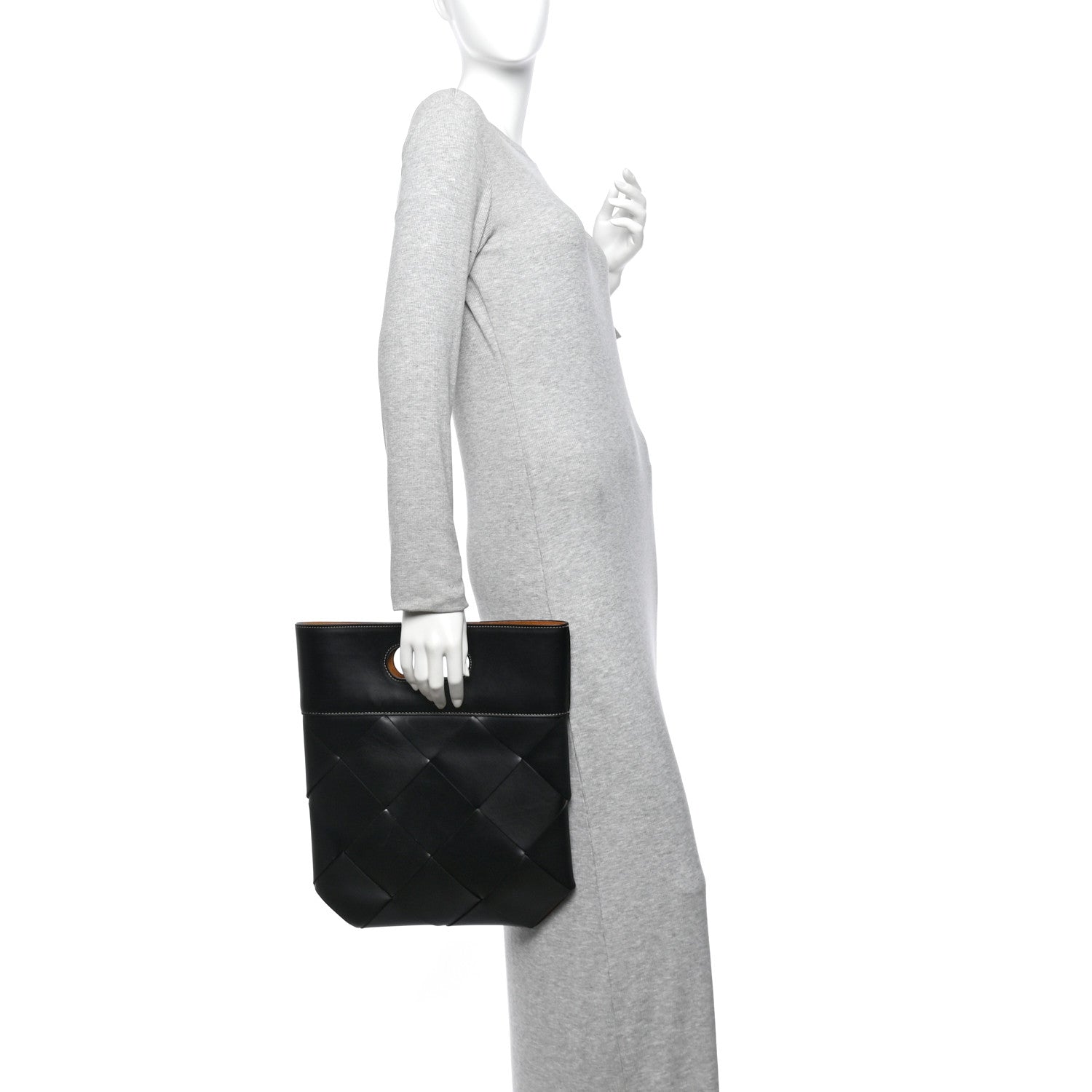 Bottega Veneta French Calfskin Small Slip Tote Black 2 of 10