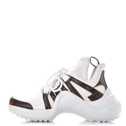 Louis Vuitton Patent Monogram LV Archlight Sneakers 36.5 White 1 of 9