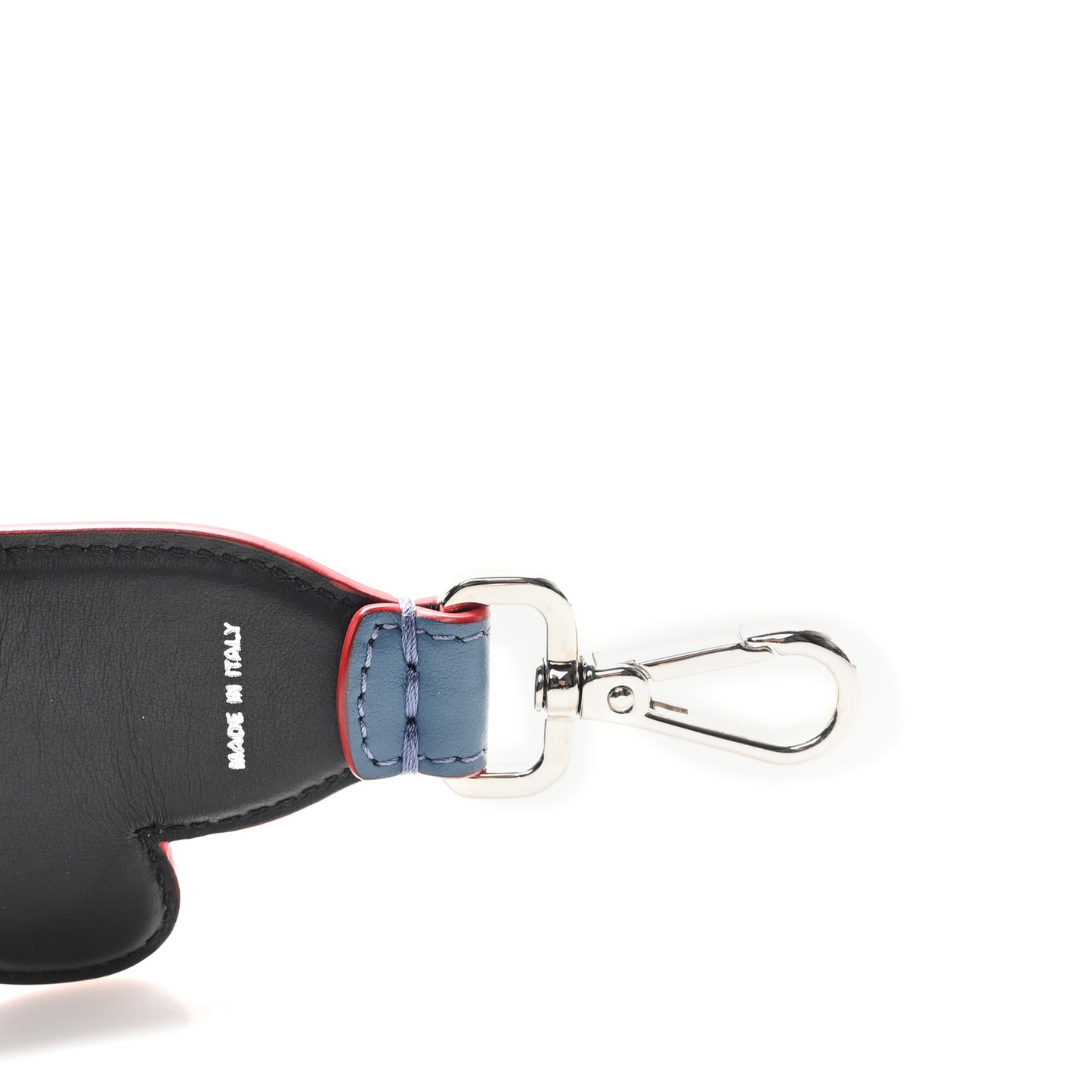 Vitello Century Elaphe Open Your Heart Bi-Color Strap You Balena Black