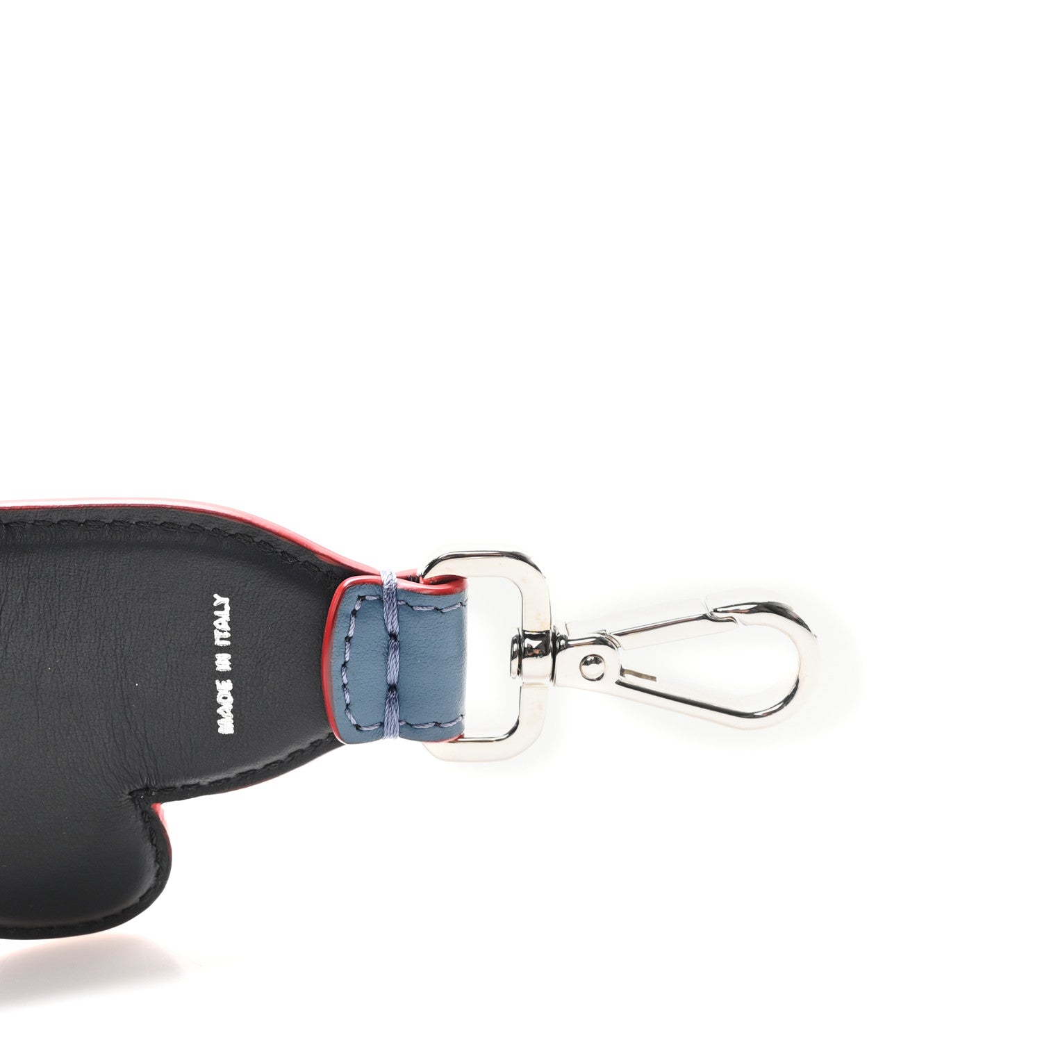 Fendi Vitello Century Elaphe Open Your Heart Bi-Color Strap You Balena Black 4 of 4