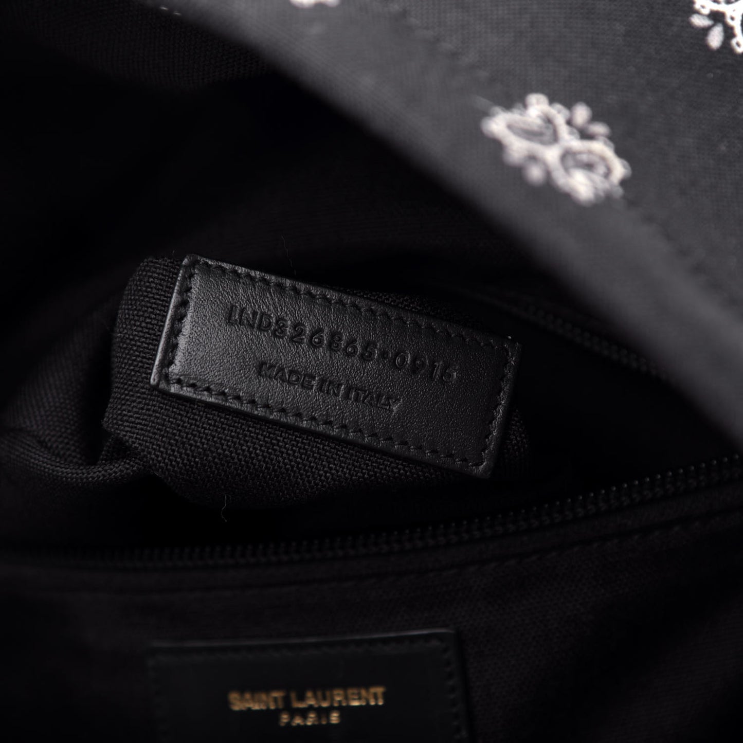Canvas Bandana Print City Backpack Black