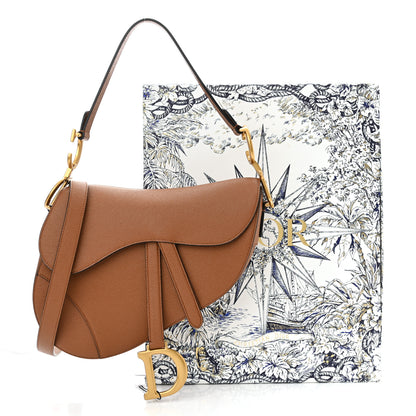 Christian Dior Grained Calfskin Saddle Bag With Strap Camello 11 of 11