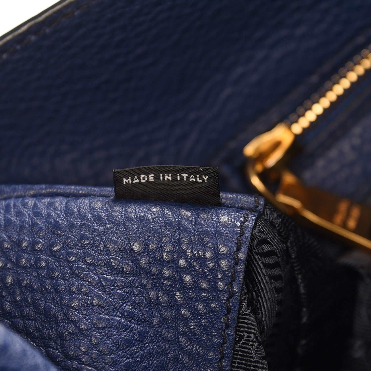 Prada Vitello Daino Shopping Tote Inchiostro 8 of 9