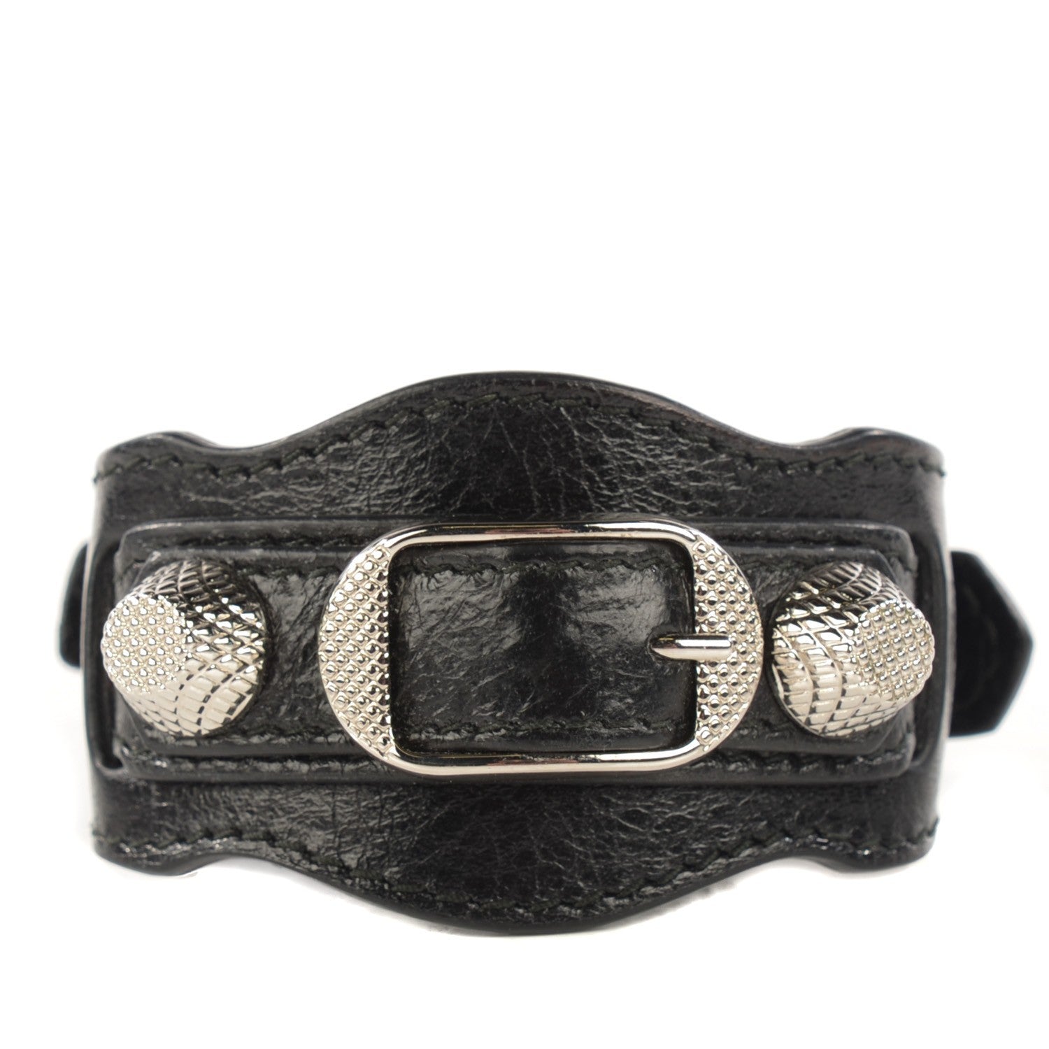 Balenciaga Agneau Arena Giant Silver Hardware M Braceletedium Black 1 of 5