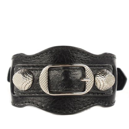 Balenciaga Agneau Arena Giant Silver Hardware M Braceletedium Black 1 of 5