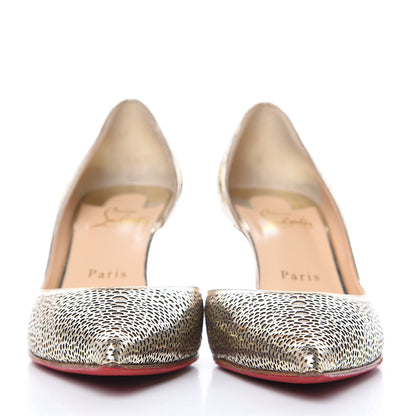 Christian Louboutin Specchio Mini Glitter Galupump 70 Pumps 37 Light Gold 2 of 14